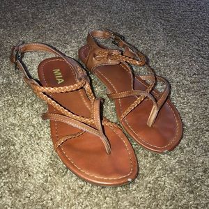 MIA Brown Sandals